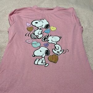 Pink Snoopy Graphic T-Shirt